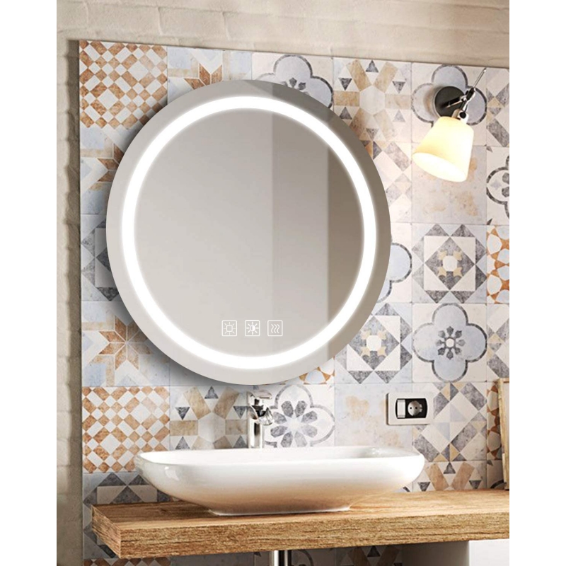 Salonmore 20 Round Wall Mounted, Lighted Vanity Mirrors For Bathroom