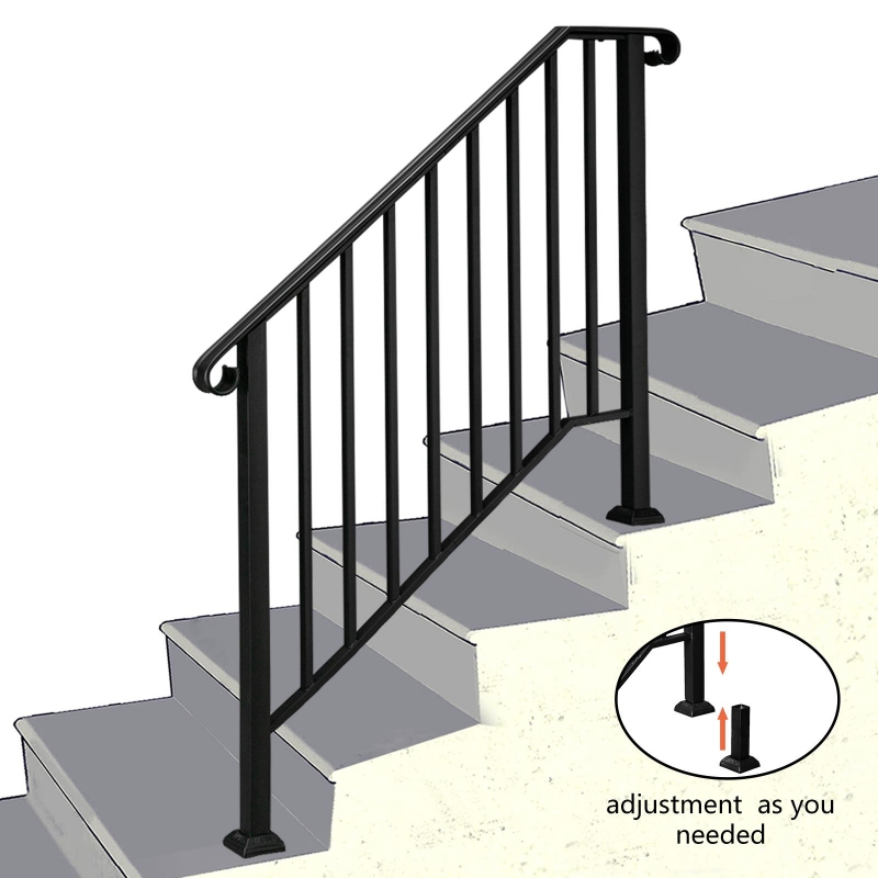SalonMore Handrail Picket #3 Fits 3 or 4 Steps Matte Black Stair Rail ...