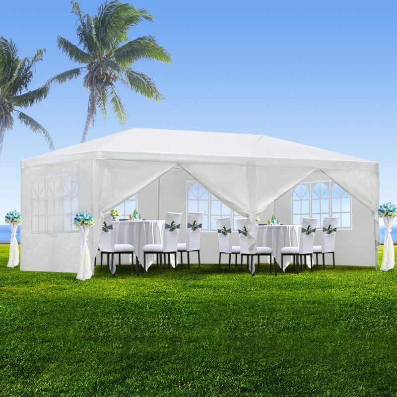 SalonMore 10' x 20' Party Tent Wedding Canopy Patio Tent Pavilion w/6