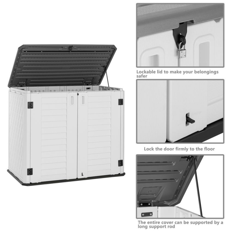 SalonMore 250 Gallon Deck Storage Box Lockable lid(but lock not