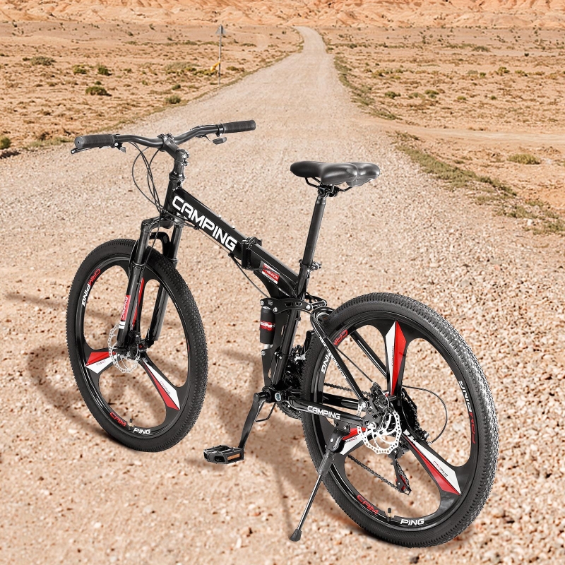 Campingsurvivals 21Speed Light Weight Folding Mountain Bike, with 26