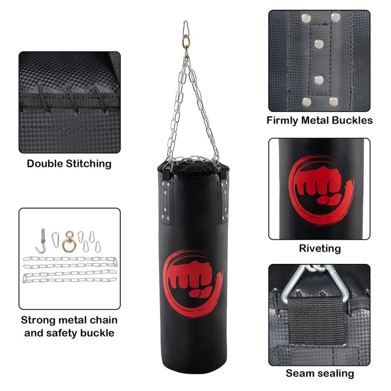 SalonMore 32" Punching Bag, Heavy Hanging Boxing Bags, for Muay Thai