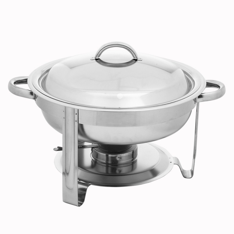 SalonMore Stainless Steel Round Chafer, 5 Quart Chafing Dish Buffet